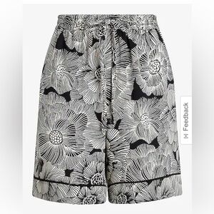 Express Super High Waisted Satin Pull On Bermuda Shorts NWT XL